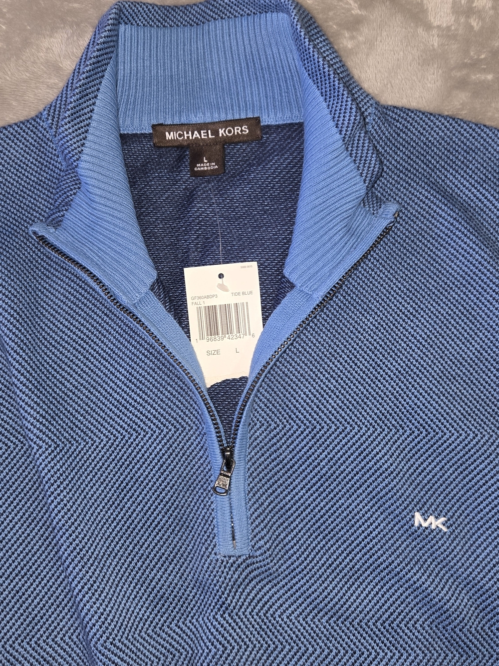🔹️Michael Kors🔹️¼ Zip Sweater Blue Tones NWT